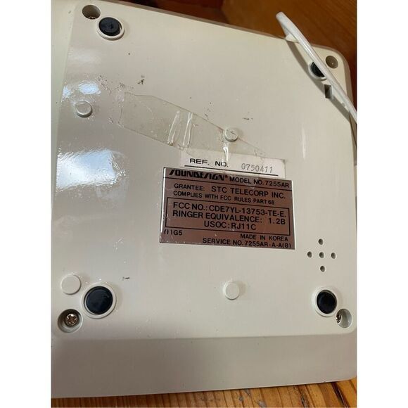 Vintage Soundesign Model 7255 AR Retro Desk Telephone 1980's Phone - Picture 3 of 3